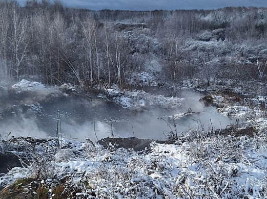 На полигоне «Залесье» продолжается ликвидация очагов тления